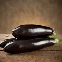 Aubergine ‘Violette de Barbentane’ - Ernte satt, ganz einfach