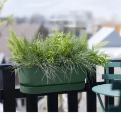 Balkonpflanzkasten Greenville Leaf Green - Sofort grüner Balkon