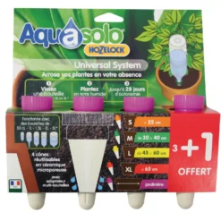 Bewässerungskegel Aquasolo für Balkonkästen lila (x4) - Gießen ohne Aufwand