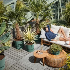 Elho Blumentopf 'Greenville Leaf Green' - Sofort mehr Grün zu Hause