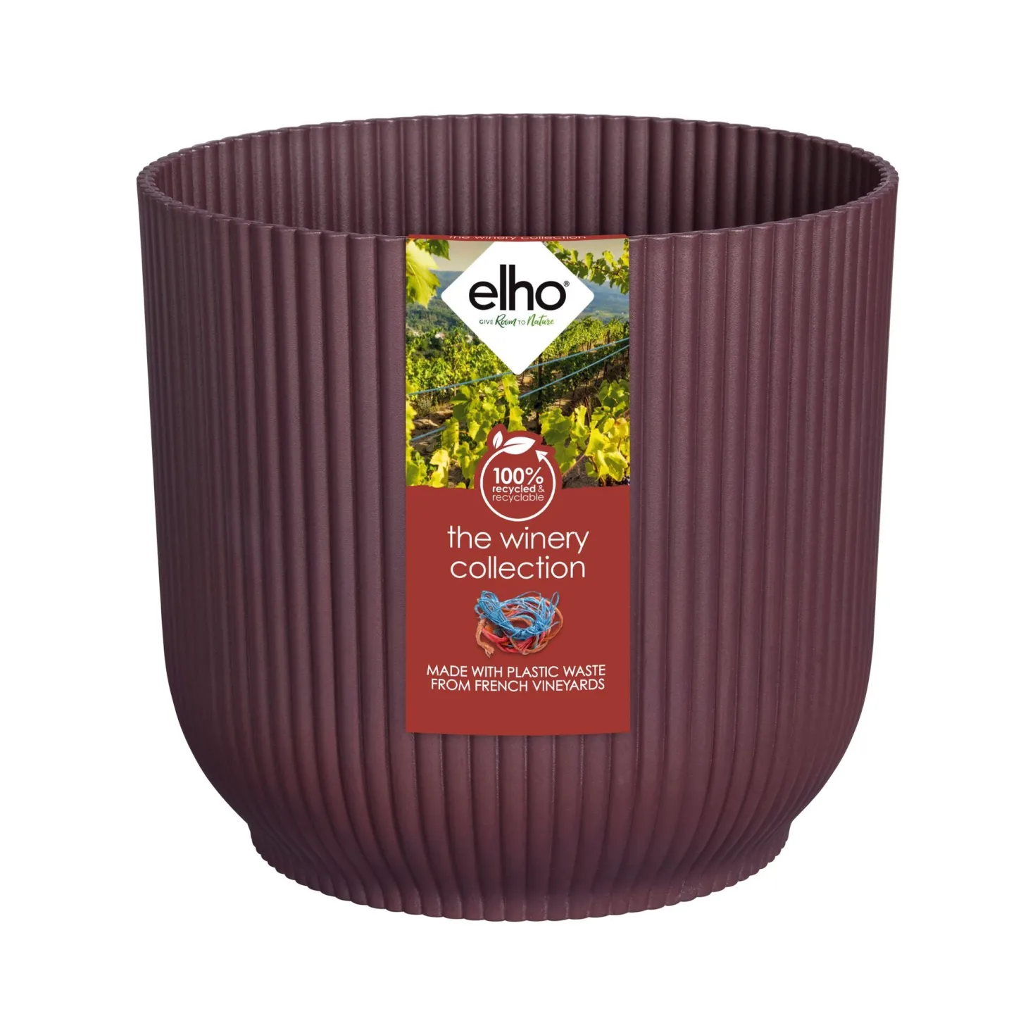 Elho Blumentopf The Winery collection Bordeauxrot - Sofort mehr Stil im Raum