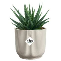 Elho Blumentopf Vibes fold rund leinenweiß - Sofort mehr Stil zu Hause