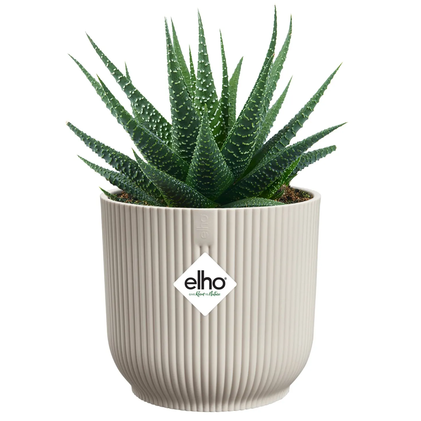 Elho Blumentopf Vibes fold rund leinenweiß - Sofort mehr Stil zu Hause