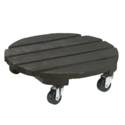 Pflanzenroller aus Holz - Pflanzen mühelos bewegen