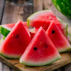 Wassermelone Citrullus 'Crimson Sweet' - Süß und saftig im Garten